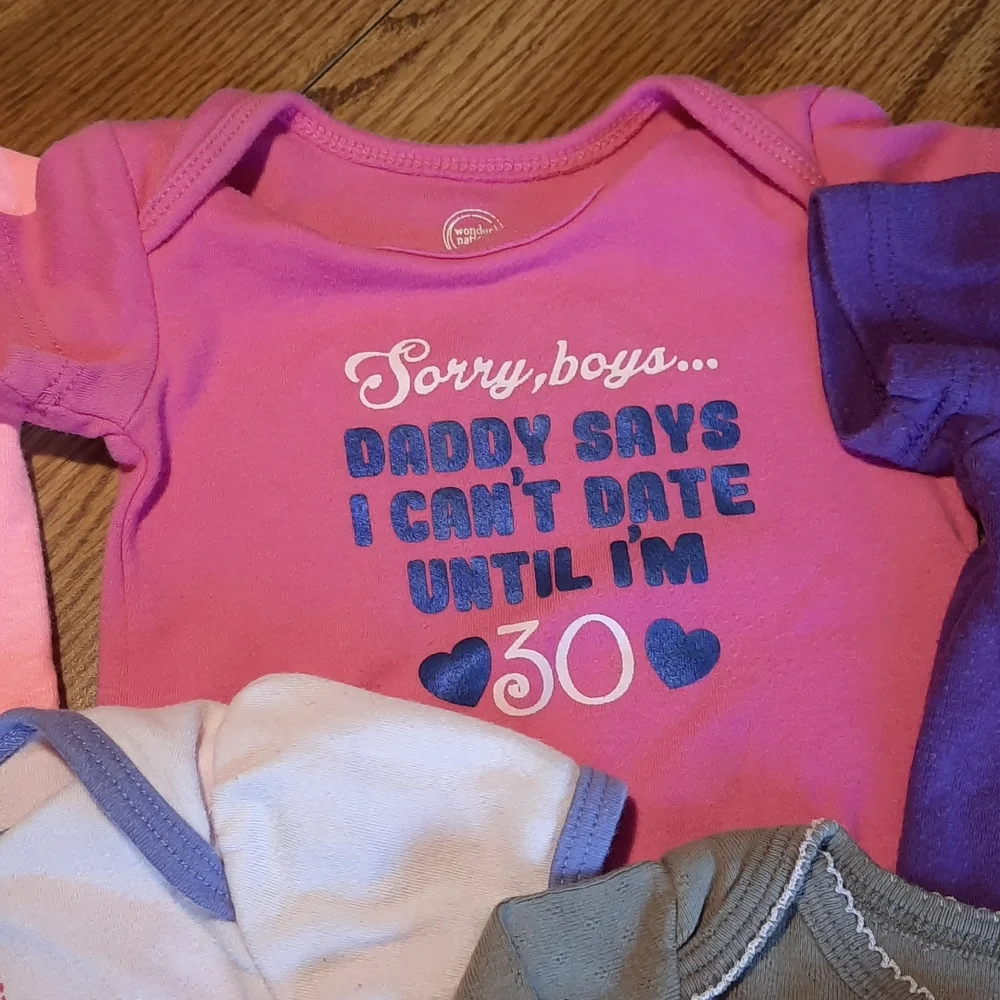 Onesies baby girl 0 to 3 months and one newborn
